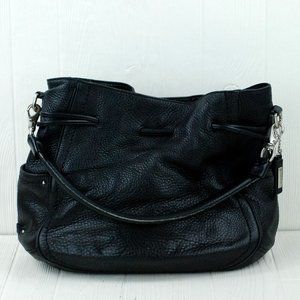 Cole Haan Large Black Leather Handbag Purse